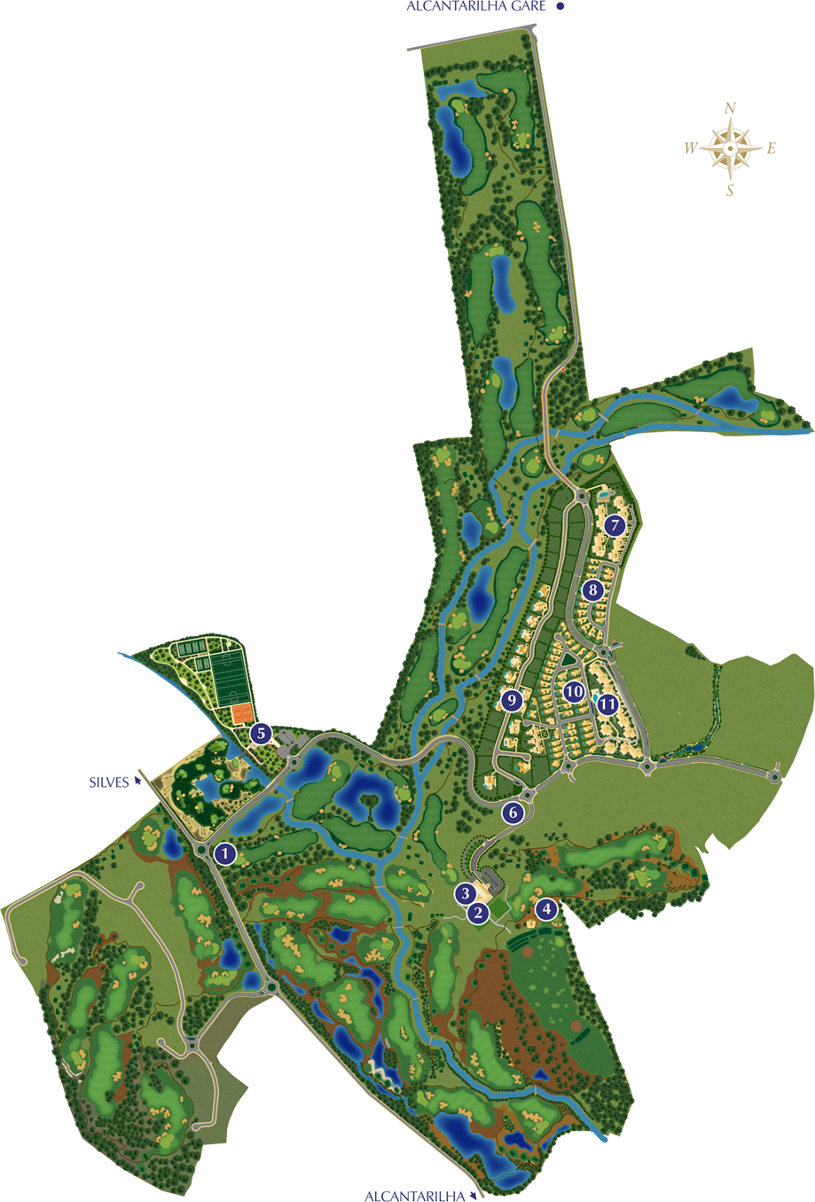 Amendoeira Golf Resort - Mapa del Resort